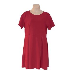 Single Los Angeles Rose Pink Crepe Textured Career Party Spring Office Dress